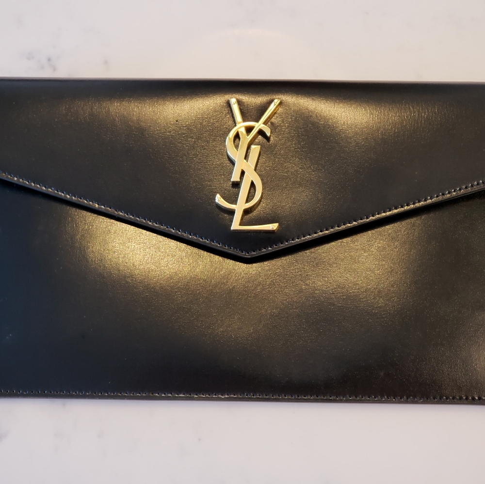 Black Saint Laurent Uptown Pouch